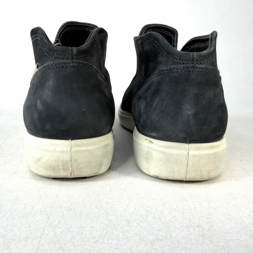Ecco Boots Womens 41 Soft 7 Low Bootie Sneakers Black Comfort Casual Round Toe